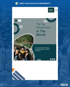 CONGRATULATION TO WVSU for ranking 46th/303 in the HE Higher Education Ranking Project