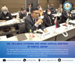 Dr. Villaruz attends 2nd ARISE annual meeting in Tokyo, Japan