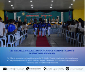 Dr. Villaruz graces Janiuay Campus Administrator’s testimonial program