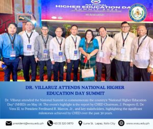 Dr. Villaruz attends National Higher Education Day summit