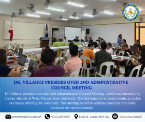 Dr. Villaruz presides over 2nd Administrative Council Meeting