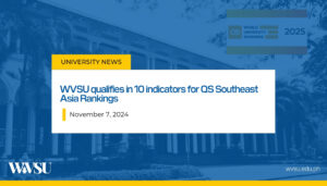 WVSU qualifies in 10 indicators for QS Southeast Asia Rankings