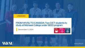 FROM WVSU TO CANADA: Two CICT students to study at Mohawk College under SEED program