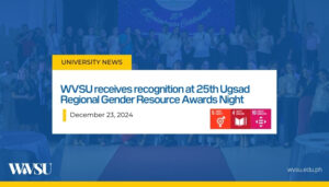 WVSU receives recognition at 25th Ugsad Regional Gender Resource Awards Night