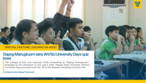 Dapog Manugtuom wins WVSU University Days quiz bowl