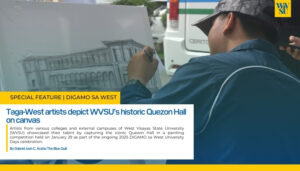Taga-West artists depict WVSU historic Quezon Hall on canvas