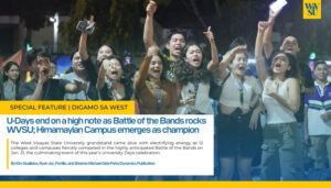 U-Days end on a high note as Battle of the Bands rocks WVSU; Himamaylan Campus emerges as champion