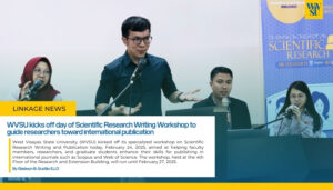 WVSU kicks off first day of Scientific Research Writing Workshop to guide researchers toward international publication