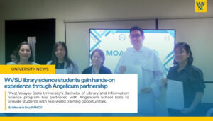 WVSU library science students gain hands-on experience through Angelicum partnership
