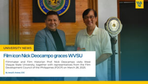 Film icon Nick Deocampo graces WVSU