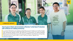 Sanctuarium Maris demonstrates effective Turtle Nest Protection with artificial net making workshop