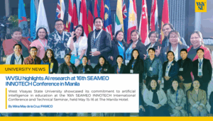 WVSU highlights AI research 16th SEAMEO INNOTECH Conference in Manila