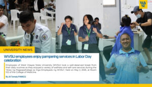 WVSU employees enjoy pampering services in Labor Day celebration