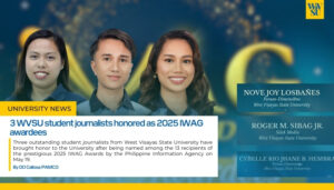 3 WVSU student journalists honored as 2025 IWAG awardees