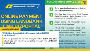 WVSU Now Accepts Online Payments via LANDBANK Link.BizPortal!