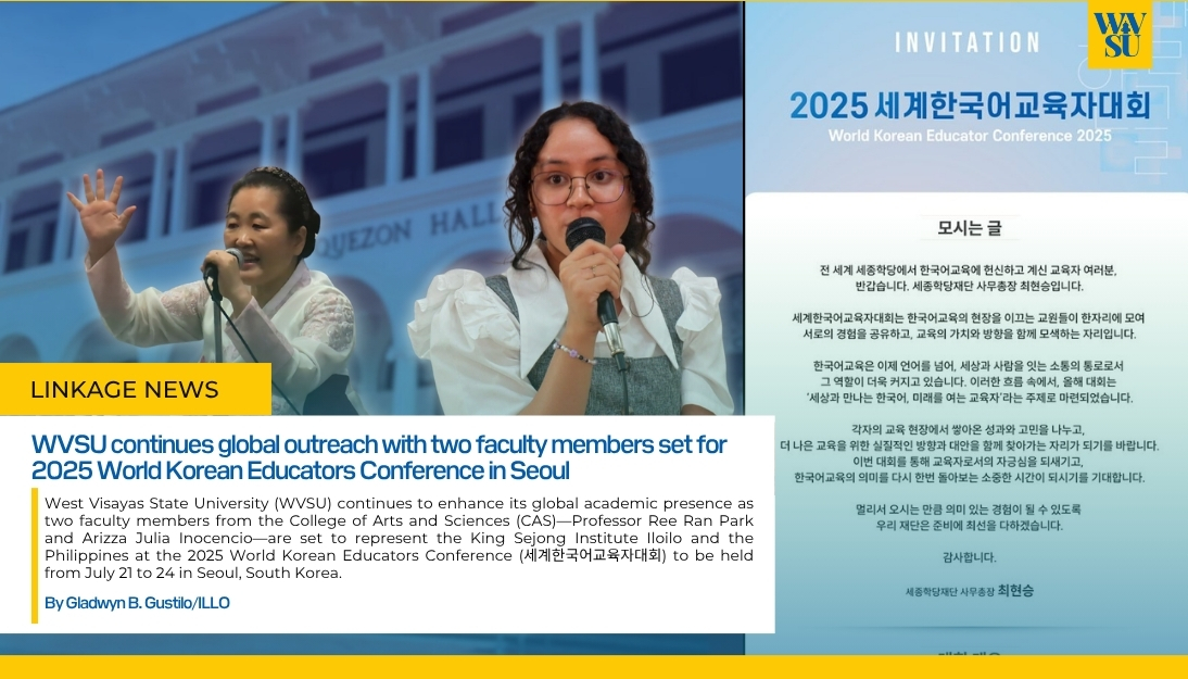 WVSU continues global outreach with two faculty members set for 2025 World Korean Educators Conference in Seoul