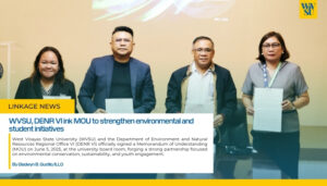 WVSU, DENR VI ink MOU to strengthen environmental and student initatives