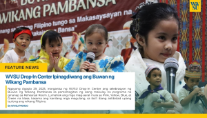 WVSU Drop-In Center Ipinagdiwang ang Buwan ng Wikang Pambansa