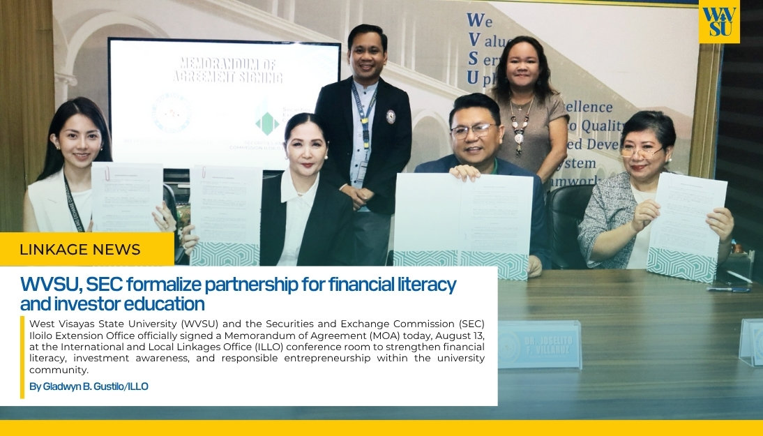 WVSU, SEC formalize partnership for financial literacy and investor education