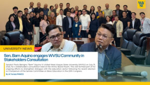 Sen. Bam Aquino engages WVSU Community in Stakeholders Consultation