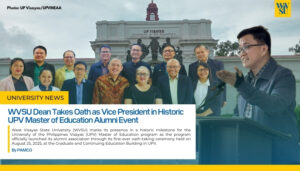WVSU Dean Takes Oath as Vice President in Historic UPV Master of Education Alumni Event