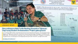 New ordinance shield Turtle Nesting Grounds in Tigbauan; DagYoung Student Ambassadors’ Project gains ground