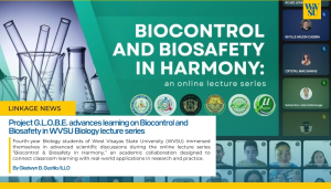 Project G.L.O.B.E. advances learning on Biocontrol and Biosafety in WVSU Biology lecture series