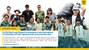 WVSU DagYoung Student Ambassadors mark International Coastal Clean-UP with Tigbauan turtle nest protection drive