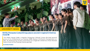 WVSU Panayana Cultural Group places second in regional Christmas choral tilt