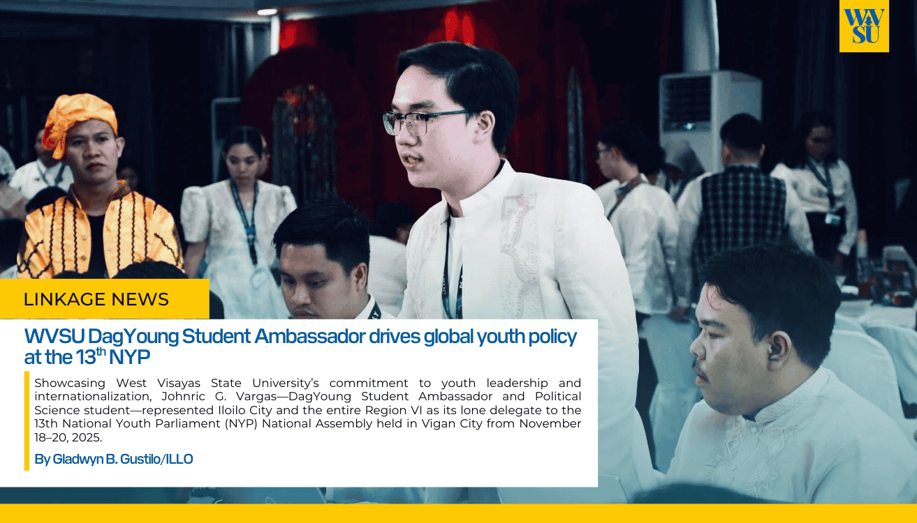 WVSU Dagyoung Student Ambassador drives global youth policy at the 13th NYP