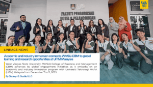 Academic and industry immersion connects WVSU-CBM to global learning and research opportunities at UiTM Malaysia