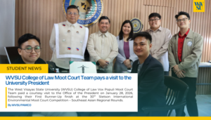 WVSU College of Law Moot Court Team pays a visit to the University President