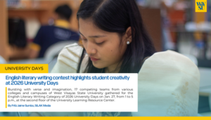 English literary writing contest highlights student creativity at 2026 University Days