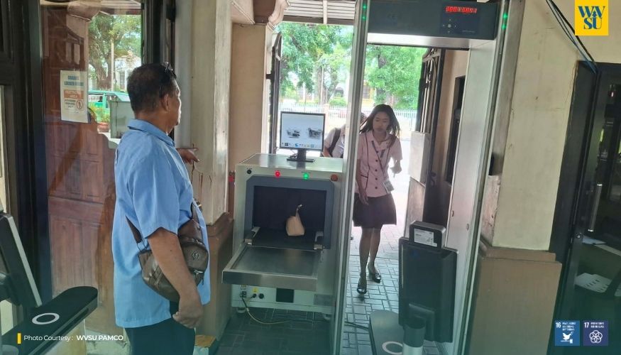 WVSU installs walkthrough scanner and x-ray machine at entrances to strengthen campus safety and security